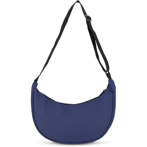 PU-gecoat R-PET 600D halve maan sling tas donkerblauw