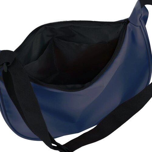 PU-gecoat R-PET 600D halve maan sling tas donkerblauw