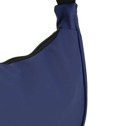 PU-gecoat R-PET 600D halve maan sling tas donkerblauw