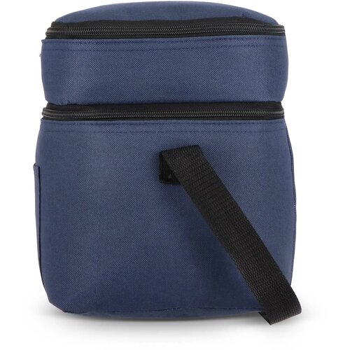 R-PET 600D koeltas met dubbele compartimenten, 30 x 20 x 24 cm, 12L donkerblauw