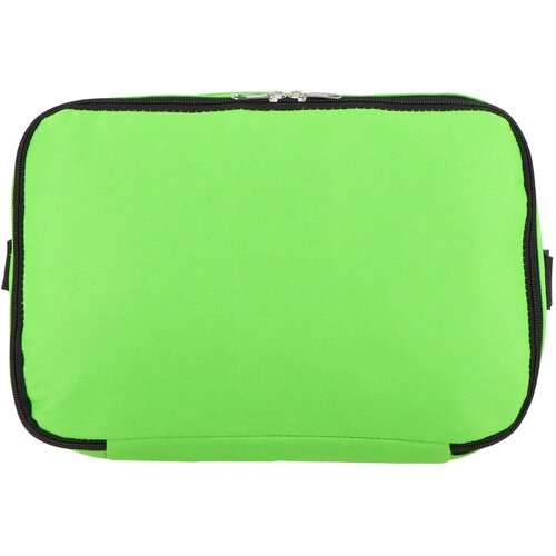 R-PET 600D koeltas met dubbele compartimenten, 30 x 20 x 24 cm, 12L lichtgroen