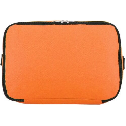 R-PET 600D koeltas met dubbele compartimenten, 30 x 20 x 24 cm, 12L oranje