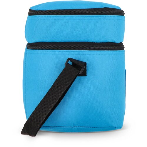 R-PET 600D koeltas met dubbele compartimenten, 30 x 20 x 24 cm, 12L lichtblauw