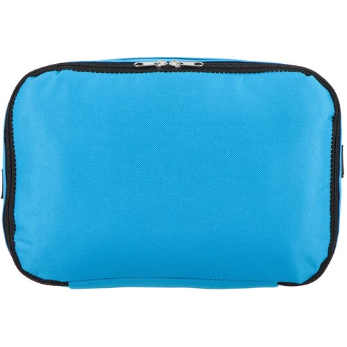R-PET 600D koeltas met dubbele compartimenten, 30 x 20 x 24 cm, 12L lichtblauw