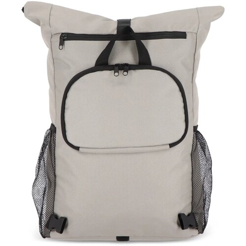 R-PET 600D Rolltop fietsrugzak 20L grijs