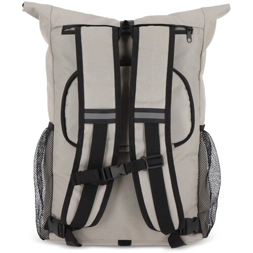 R-PET 600D Rolltop fietsrugzak 20L grijs