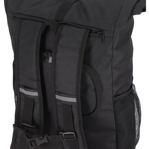 R-PET 600D Rolltop fietsrugzak 20L zwart