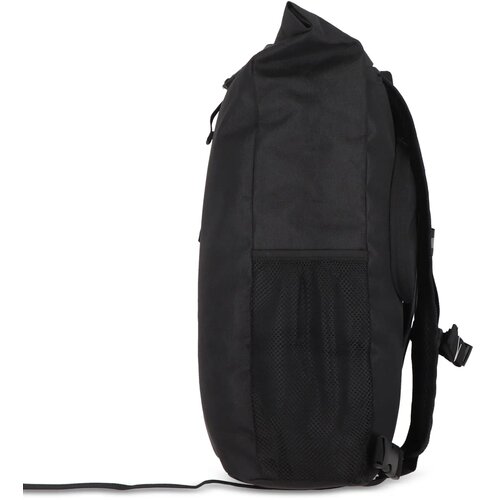 R-PET 600D Rolltop fietsrugzak 20L zwart