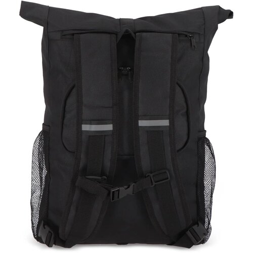 R-PET 600D Rolltop fietsrugzak 20L zwart