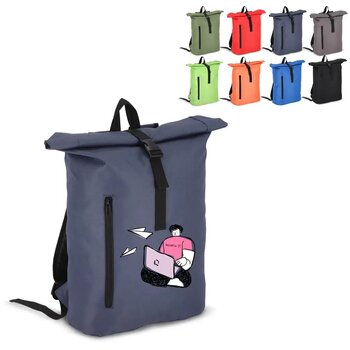 R-PET 600D Rolltop rugzak 20L zwart