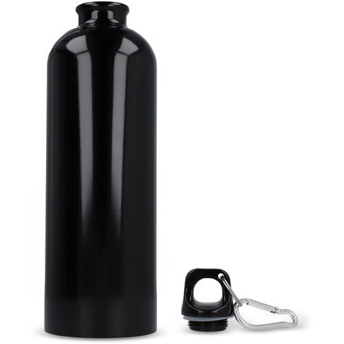R-SS enkelwandige fles met karabijnhaak 750ml zwart