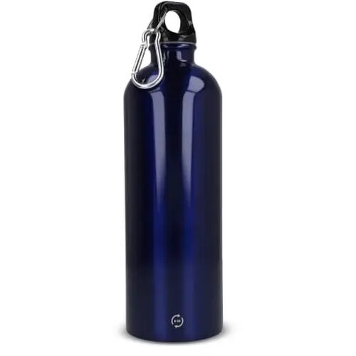 R-SS enkelwandige fles met karabijnhaak 750ml donkerblauw