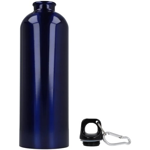 R-SS enkelwandige fles met karabijnhaak 750ml donkerblauw