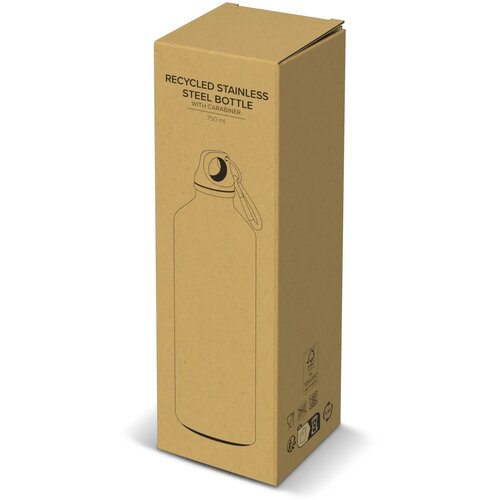 R-SS enkelwandige fles met karabijnhaak 750ml donkerblauw