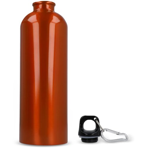 R-SS enkelwandige fles met karabijnhaak 750ml oranje
