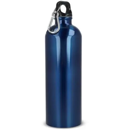 R-SS enkelwandige fles met karabijnhaak 750ml blauw