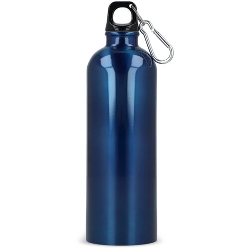 R-SS enkelwandige fles met karabijnhaak 750ml blauw