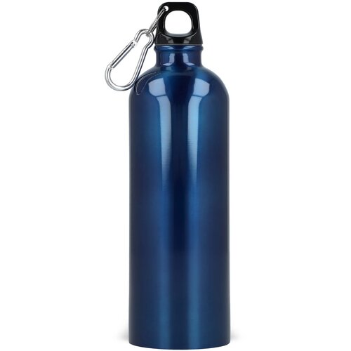 R-SS enkelwandige fles met karabijnhaak 750ml blauw
