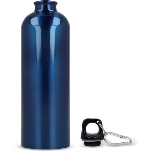R-SS enkelwandige fles met karabijnhaak 750ml blauw