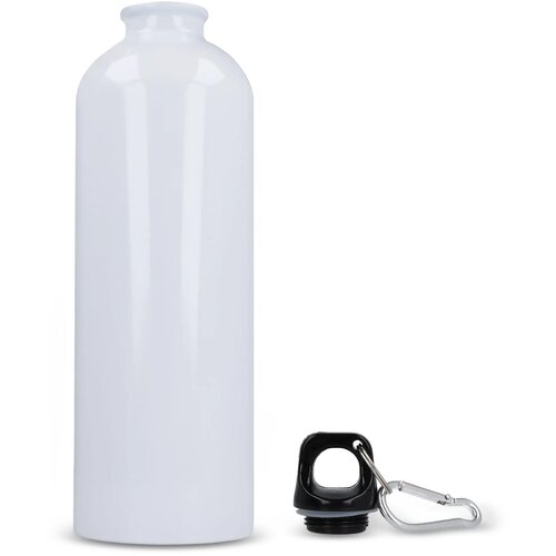 R-SS enkelwandige fles met karabijnhaak 750ml wit