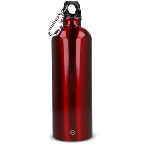 R-SS enkelwandige fles met karabijnhaak 750ml rood