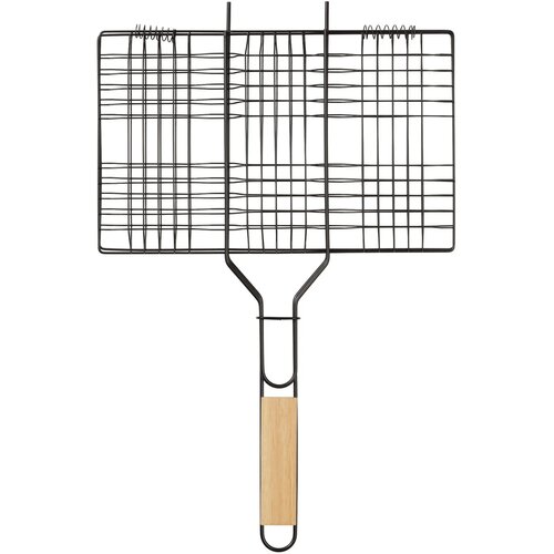 Rechthoekige barbecue grill hout