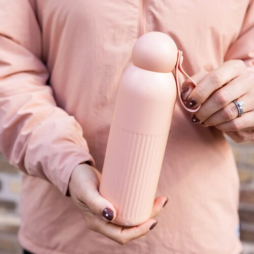 Sagaform Tekla stalen fles (gerecycled) 500 ml pastel rose 500 ml