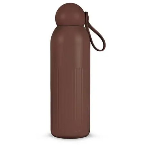 Sagaform Tekla stalen fles (gerecycled) 500 ml deep mauve