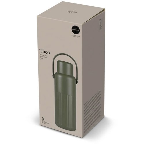 Sagaform Theo Thermosfles (gerecycled) 1 L dried green 1000 ml