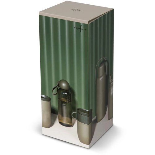 Sagaform Theo Thermosfles (gerecycled) 1 L dried green 1000 ml