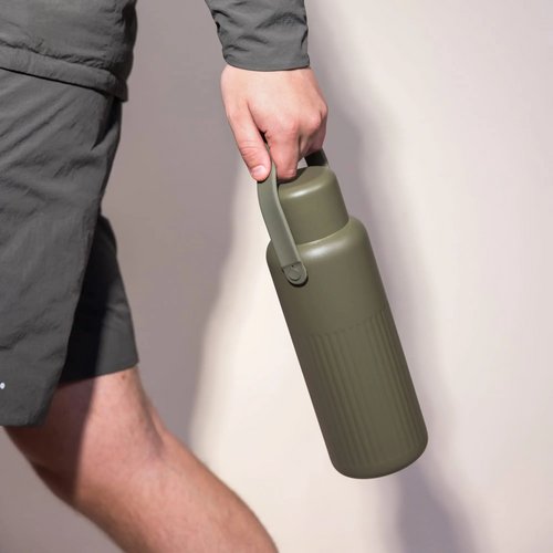 Sagaform Theo Thermosfles (gerecycled) 1 L dried green 1000 ml