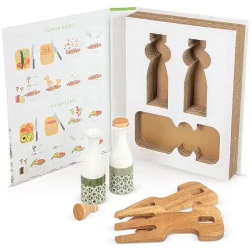 Saladeset olie &amp; azijn hout