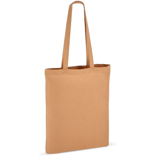 Schoudertas katoen OEKO-TEX® 140g/m² 38x42cm cognac