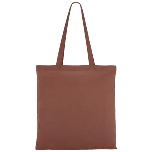 Schoudertas katoen OEKO-TEX® 140g/m² 38x42cm donker bruin