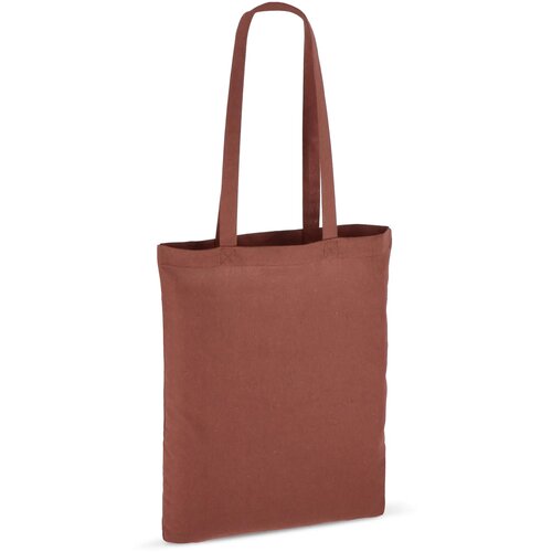 Schoudertas katoen OEKO-TEX® 140g/m² 38x42cm donker bruin