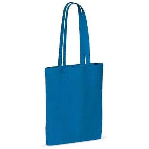 Schoudertas katoen OEKO-TEX® 140g/m² 38x42cm blauw