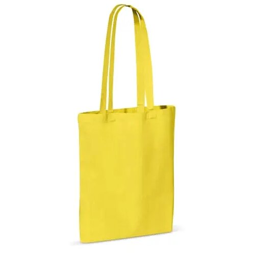 Schoudertas katoen OEKO-TEX® 140g/m² 38x42cm geel