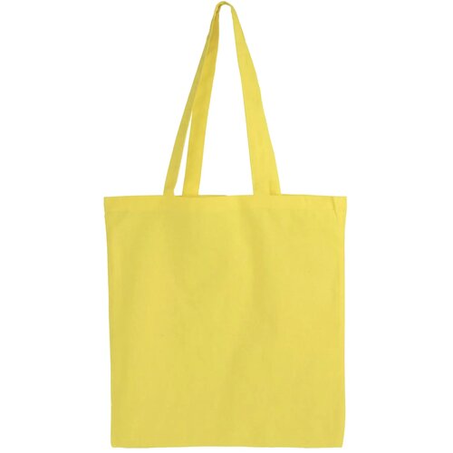 Schoudertas katoen OEKO-TEX® 140g/m² 38x42cm geel