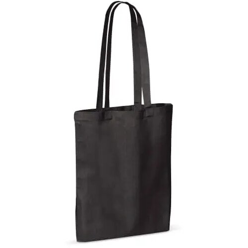 Schoudertas katoen OEKO-TEX® 140g/m² 38x42cm zwart