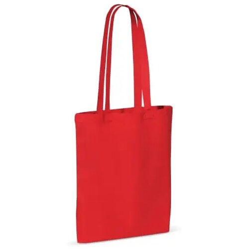 Schoudertas katoen OEKO-TEX® 140g/m² 38x42cm rood