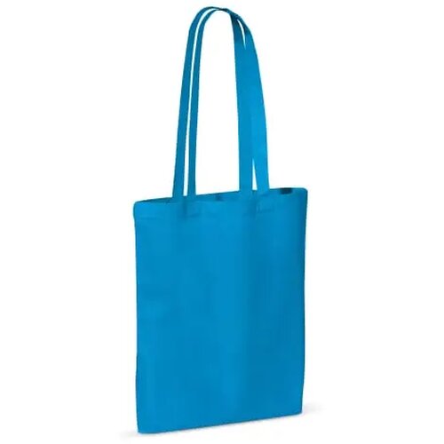 Schoudertas katoen OEKO-TEX® 140g/m² 38x42cm lichtblauw