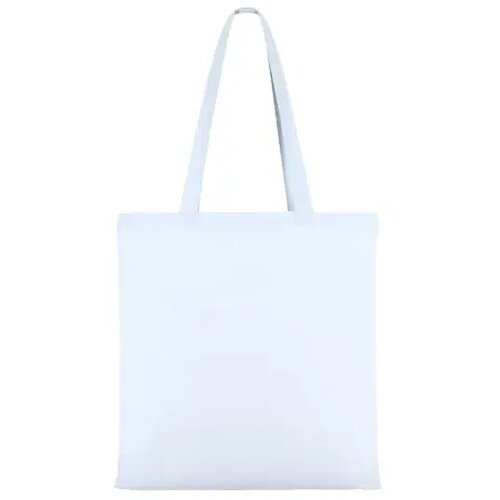 Schoudertas katoen OEKO-TEX® 140g/m² 38x42cm pastel blauw