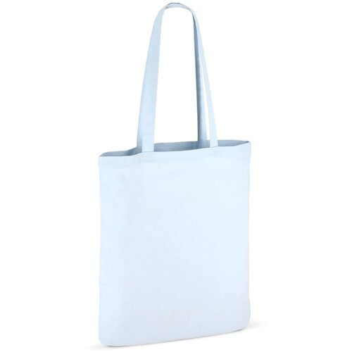 Schoudertas katoen OEKO-TEX® 140g/m² 38x42cm pastel blauw