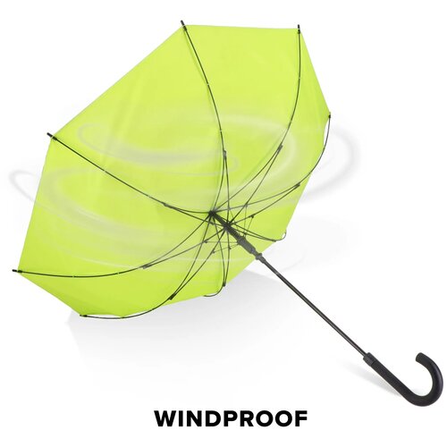 Verdure 190T Pongee 23" Winddichte haakparaplu Auto open lichtgroen