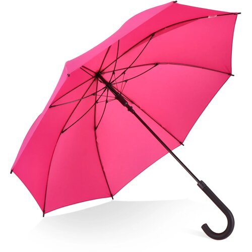 Verdure 190T Pongee 23" Winddichte haakparaplu Auto open roze