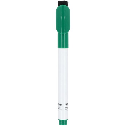 Whiteboardmarker met magneet en wisser groen