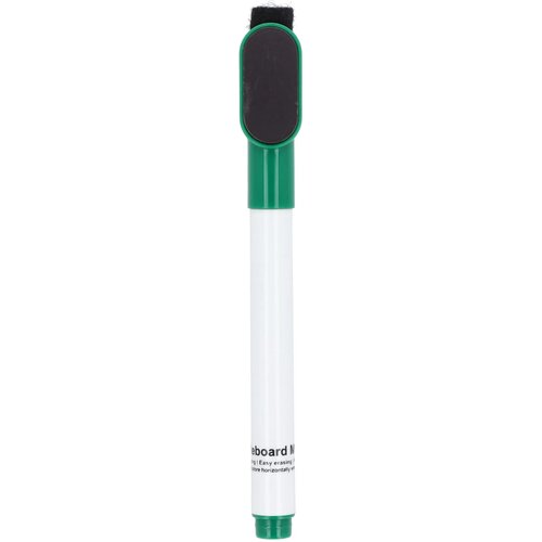 Whiteboardmarker met magneet en wisser groen