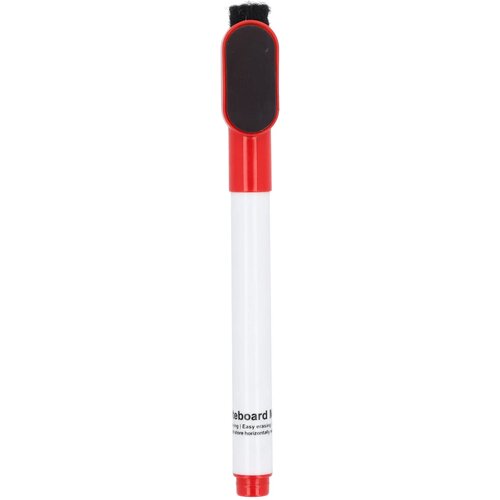 Whiteboardmarker met magneet en wisser rood