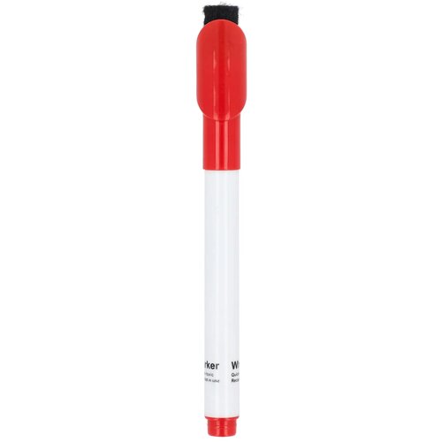 Whiteboardmarker met magneet en wisser rood