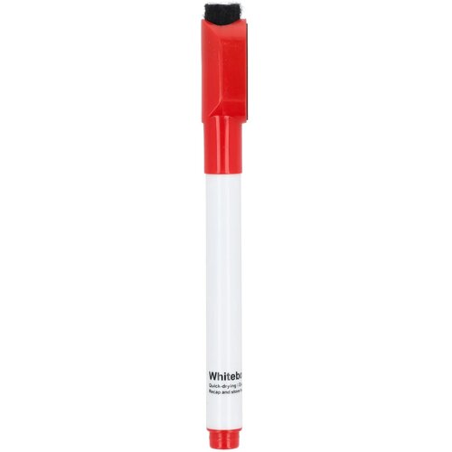 Whiteboardmarker met magneet en wisser rood